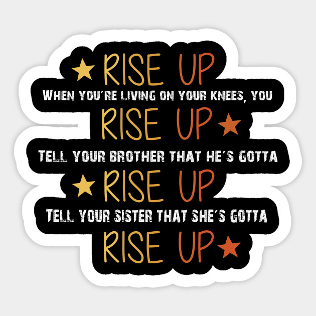 Hamilton Musical Quote. Rise Up. Alexander Hamilton Sticker TeePublic
